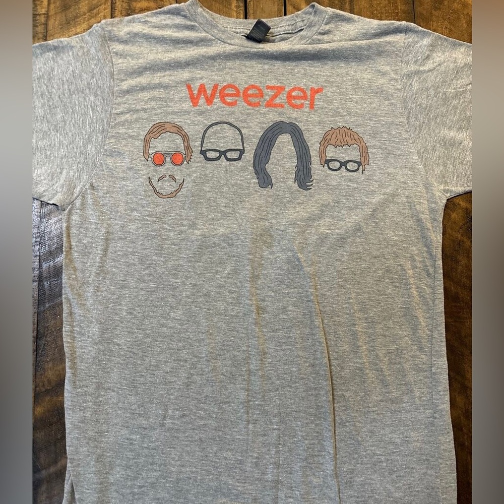 Weezer The Pixies 2016 Tour Gray Tee Shirt Size Small‎